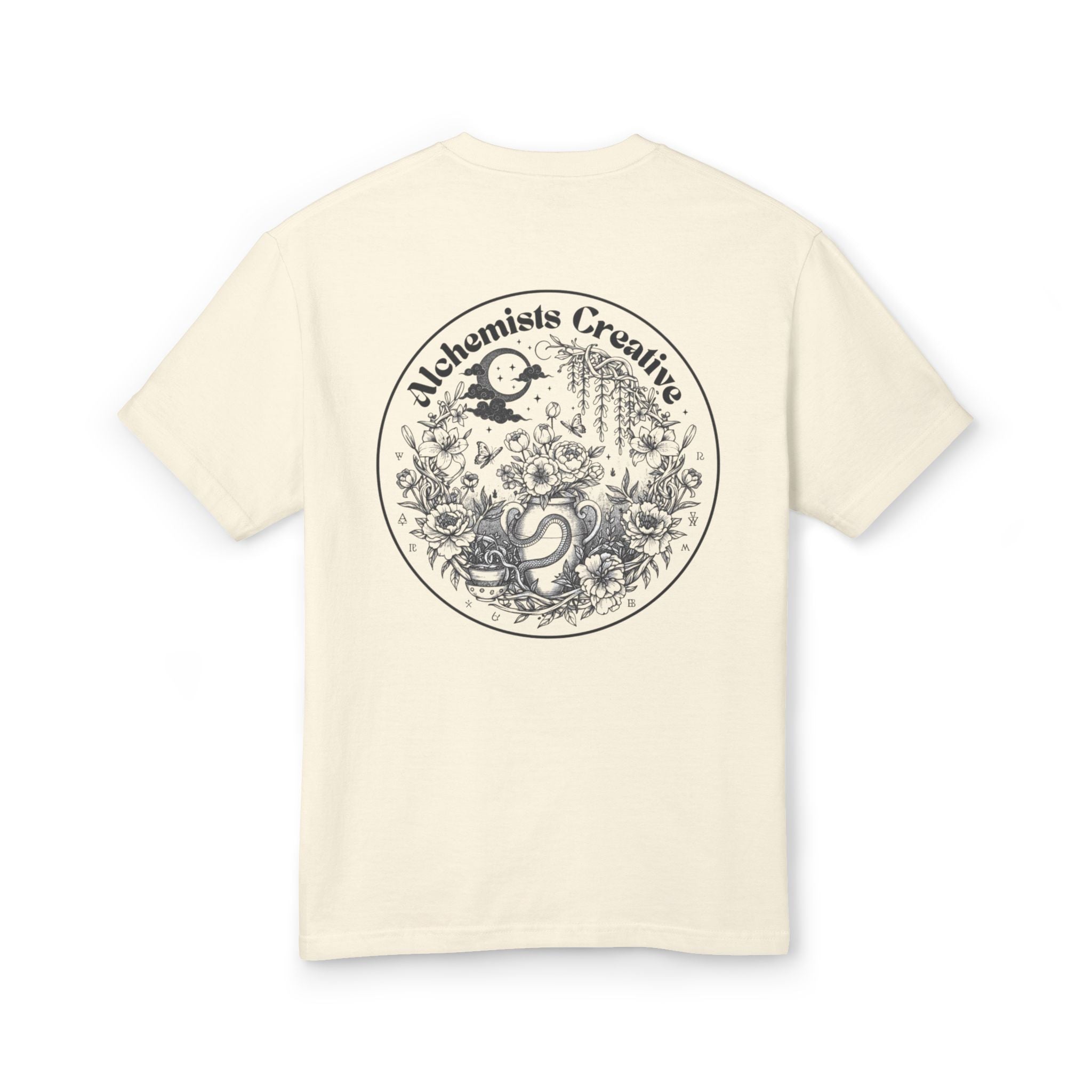 Floral Moon Crest Tee