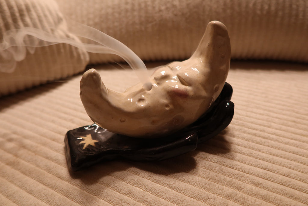Hand Holding the Moon –  Incense Burner