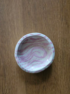 Pink Swirl Trinket Bowl