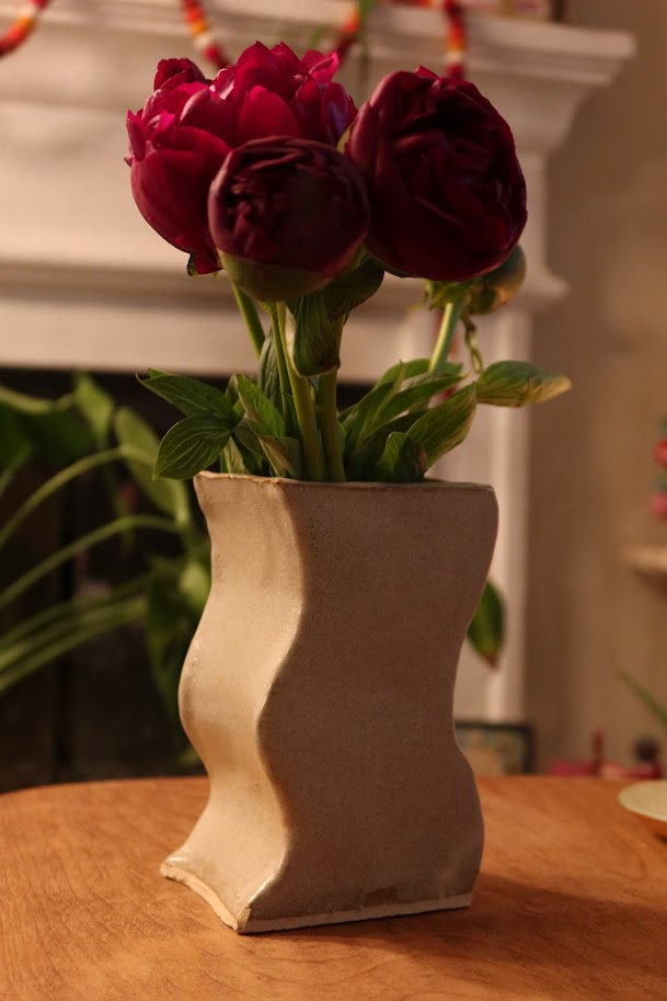Wavy Ceramic Vase
